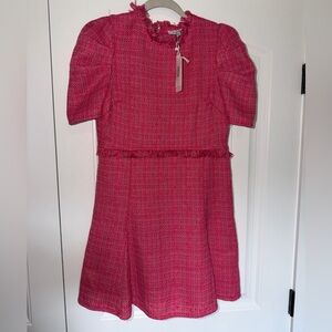 Fate Pink Textured Mini Dress